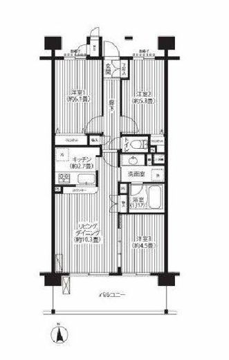 ピエス綱島　219号室　間取り