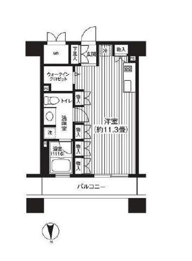 ピエス綱島　232号室　間取り