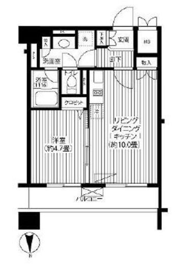 ピエス綱島　233号室　間取り
