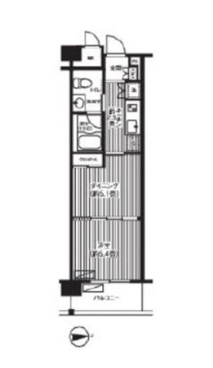 ピエス綱島　524号室　間取り