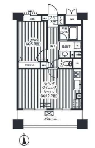 ピエス綱島　603号室　間取り