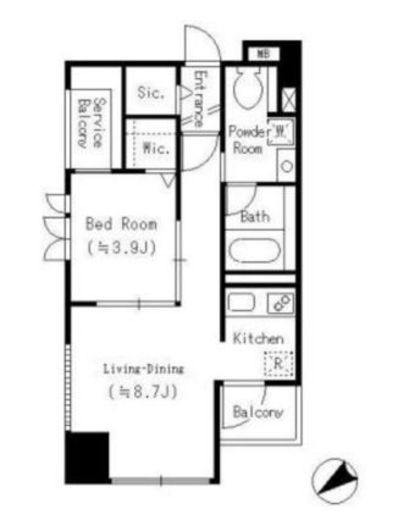 コモド鶴見アネックス　502号室　間取り