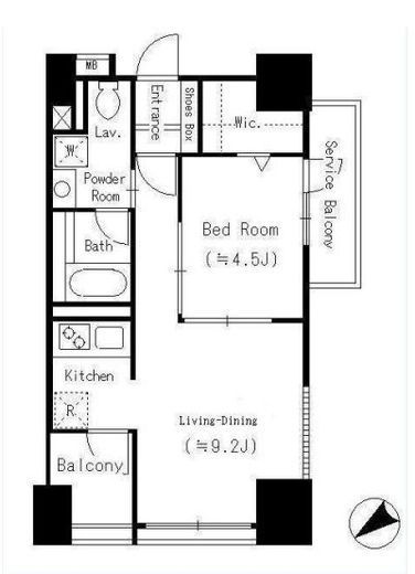コモド鶴見アネックス　701号室　間取り