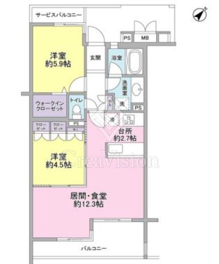 ホーフ横浜旭ヶ丘　304号室　間取り