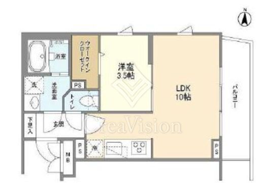 ラティエラ横濱六角橋　409号室　間取り