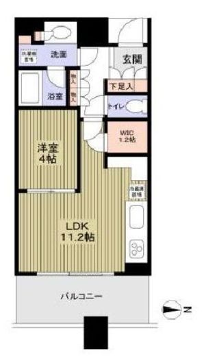 パークタワー横浜ステーションプレミア　1712号室　間取り