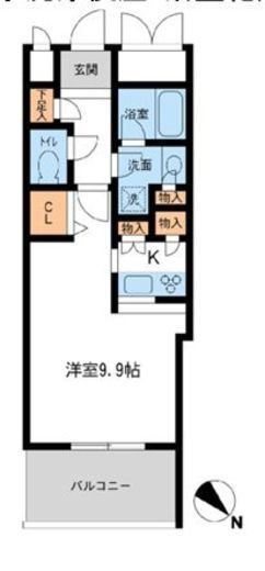 メトロタワー山下町　902号室　間取り