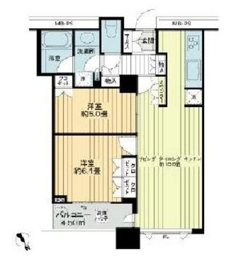シティタワー横濱　2204号室　間取り