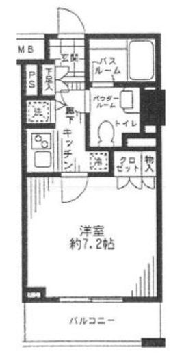 シティタワー横濱　803号室　間取り