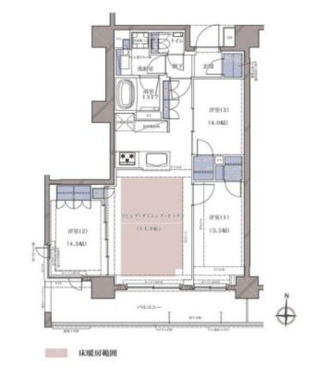 ディームス横濱青木町　205号室　間取り