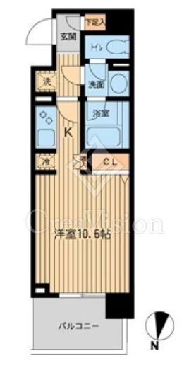 ドゥーエ横濱台町　705号室　間取り