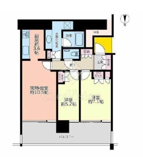 M.M.TOWERS the South (エムエムタワーズ・ザ・サウス)　2901号室　間取り