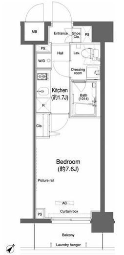 プラウドフラット鶴見Ⅰ　214号室　間取り