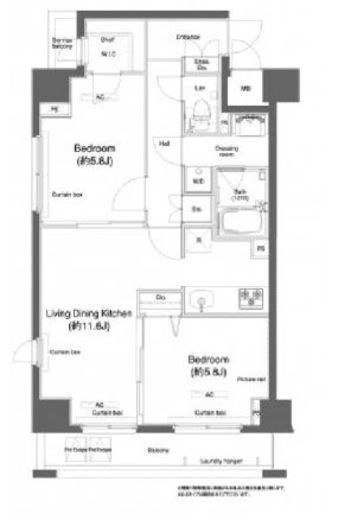 プラウドフラット鶴見Ⅰ　721号室　間取り