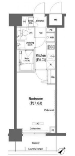 プラウドフラット鶴見Ⅰ　220号室　間取り