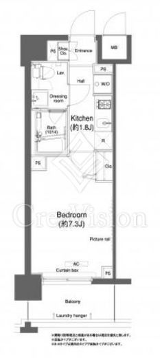 プラウドフラット鶴見Ⅰ　403号室　間取り
