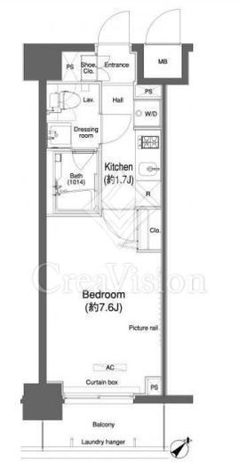 プラウドフラット鶴見Ⅰ　806号室　間取り