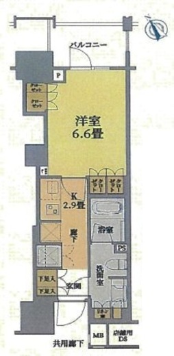 パークホームズ横濱関内　204号室　間取り
