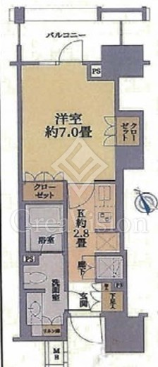 パークホームズ横濱関内　306号室　間取り