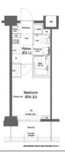 プラウドフラット鶴見Ⅱ　908号室　間取り