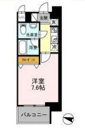 カスタリア住吉　803号室　間取り