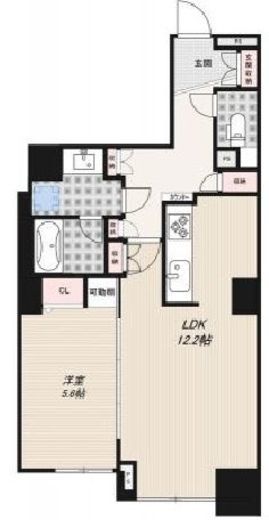 アマックス横浜　802号室　間取り
