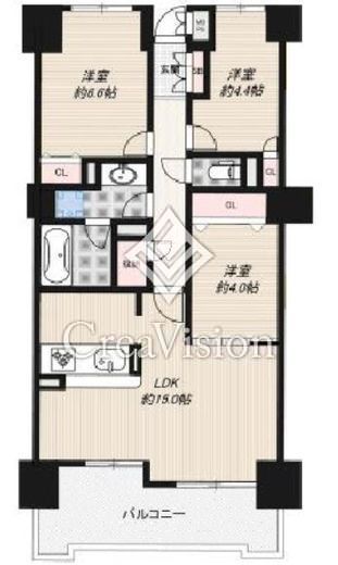アマックス横浜　906号室　間取り
