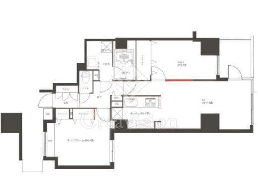 アマックス横浜　410号室　間取り