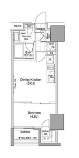 ザ・パークハビオ横浜関内　703号室　間取り