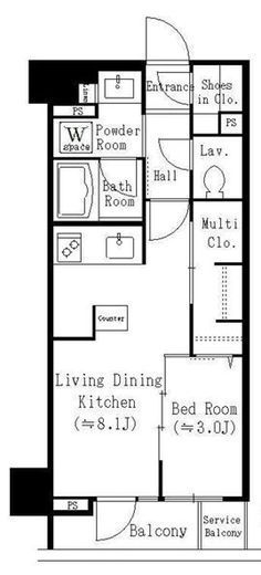 スターヒルズ関内　304号室　間取り