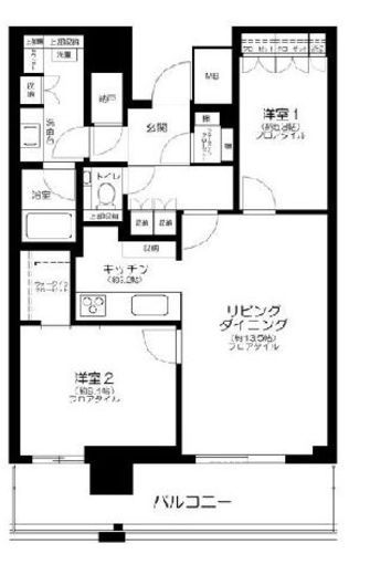 ザ・タワー横浜北仲　1010号室　間取り