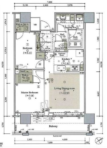 ザ・タワー横浜北仲　2109号室　間取り