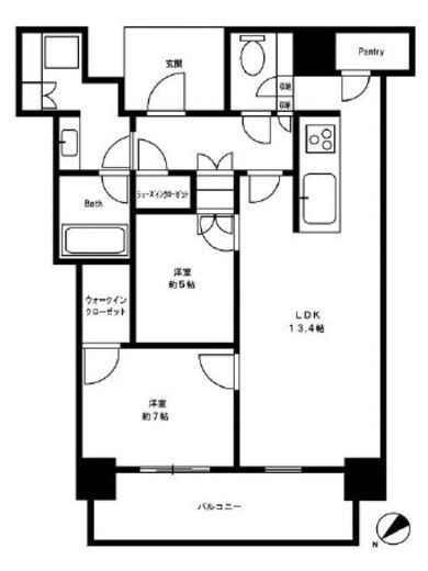 ザ・タワー横浜北仲　2925号室　間取り
