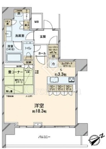 ザ・タワー横浜北仲　3806号室　間取り