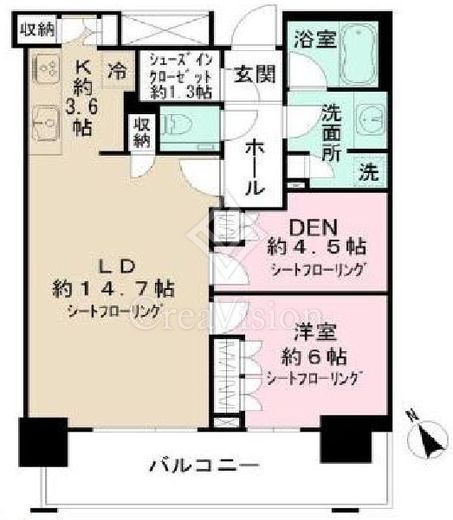 ザ・タワー横浜北仲　2716号室　間取り