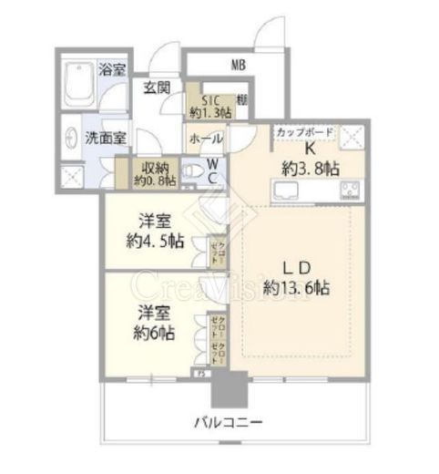 ザ・タワー横浜北仲　2714号室　間取り