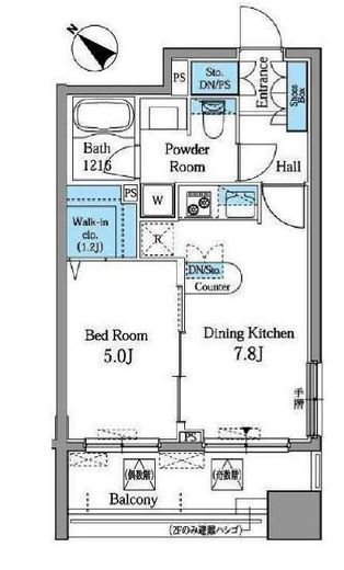 レジデンス横濱リバーサイド　205号室　間取り