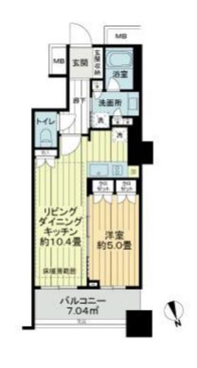 ザ・スカイクルーズタワー　1209号室　間取り