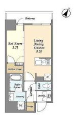 リビオメゾン横濱大通り公園　305号室　間取り
