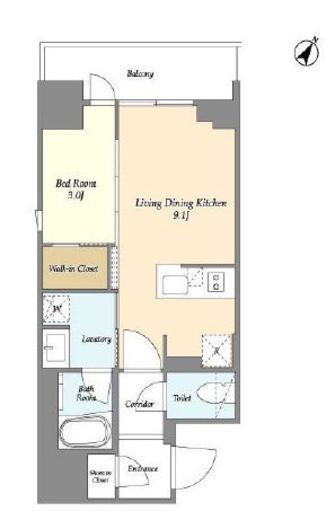 リビオメゾン横濱大通り公園　606号室　間取り