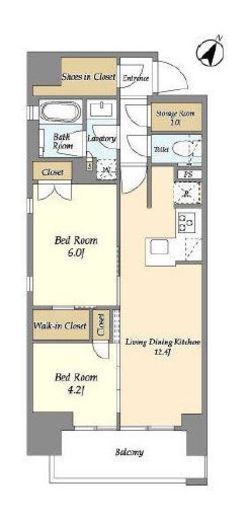 リビオメゾン横濱大通り公園　801号室　間取り
