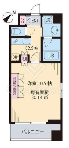 ビイルーム横濱関内　504号室　間取り