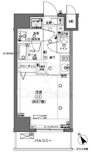 ZOOM横浜　908号室　間取り