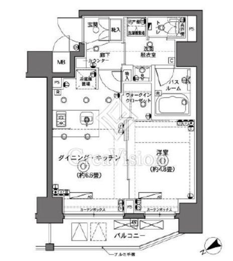 ZOOM横浜　304号室　間取り