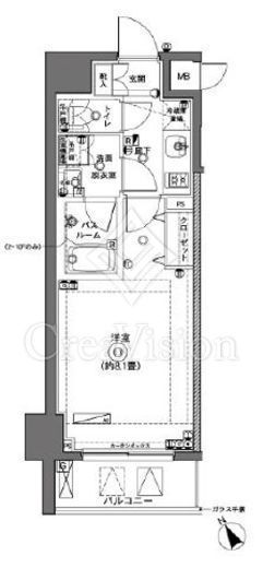 ZOOM横浜　405号室　間取り