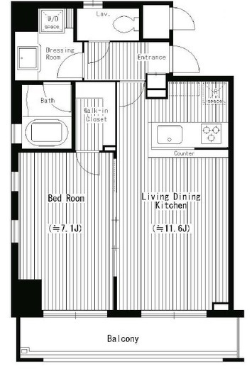 ルジャルダン横濱関内　905号室　間取り