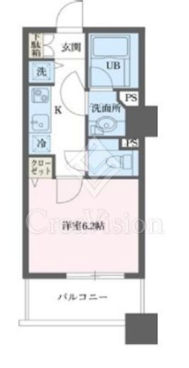 ドゥーエ横浜駅前　308号室　間取り