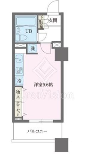 ドゥーエ横浜駅前　810号室　間取り