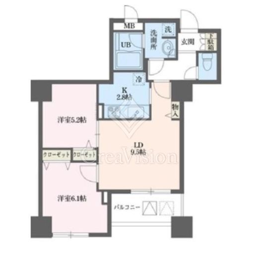 ドゥーエ横浜駅前　1108号室　間取り