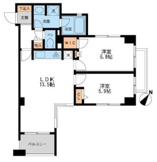 CASSIA横濱ガーデン山　315号室　間取り